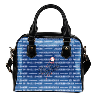 Nice Little Logo Los Angeles Dodgers Shoulder Handbags
