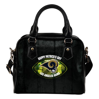 Retro Scene Lovely Shining Patrick's Day Los Angeles Rams Shoulder Handbags