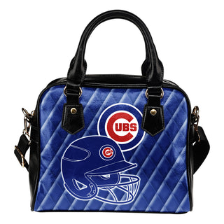 Couple Helmet Enchanting Logo Chicago Cubs  Shoulder Handbags