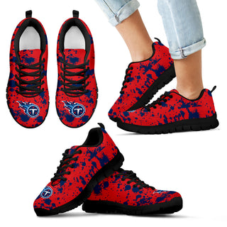 Splatters Watercolor Tennessee Titans Sneakers