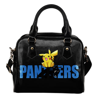 Pokemon Sit On Text Carolina Panthers Shoulder Handbags