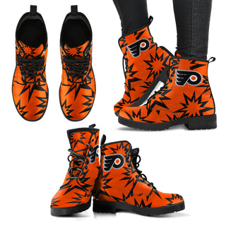 Dizzy Motion Amazing Designs Logo Philadelphia Flyers Boots
