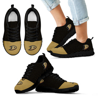 Tiny Cool Dots Background Mix Lovely Logo Anaheim Ducks Sneakers