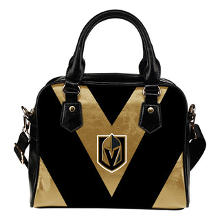 Triangle Double Separate Colour Vegas Golden Knights Shoulder Handbags