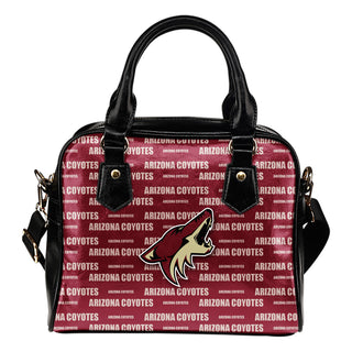 Nice Little Logo Arizona Coyotes Shoulder Handbags