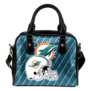 Couple Helmet Enchanting Logo Miami Dolphins Shoulder Handbags