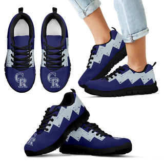 Dragon Flying Fancy Colorado Rockies Logo Sneakers