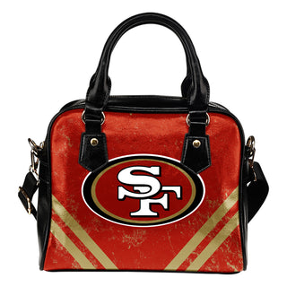 Couple Curves Light Good Logo San Francisco 49ers Shoulder Handbags