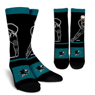 Talent Player Fast Cool Air Comfortable San Jose Sharks Socks