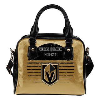 Back Fashion Round Charming Vegas Golden Knights Shoulder Handbags