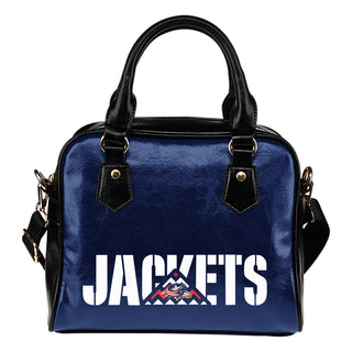 Columbus Blue Jackets Mass Triangle Shoulder Handbags