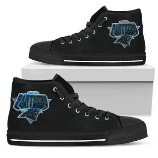 3D Simple Logo Carolina Panthers High Top Shoes
