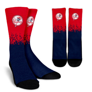 Exquisite Fabulous Pattern Little Pieces New York Yankees Crew Socks
