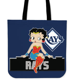 Wonder Betty Boop Tampa Bay Rays Tote Bags