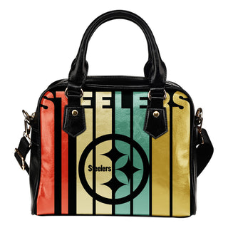Pittsburgh Steelers Vintage Silhouette Shoulder Handbags - Best Funny Store