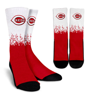 Exquisite Fabulous Pattern Little Pieces Cincinnati Reds Crew Socks