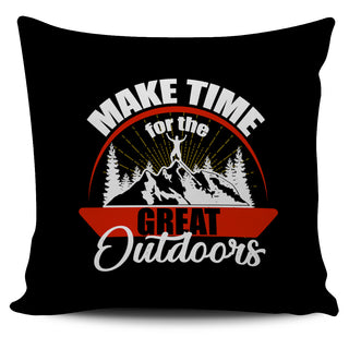 Make Time For The Great Outdoors Hiking Pillow Covers