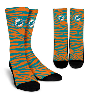 Camo Background Good Superior Charming Miami Dolphins Socks