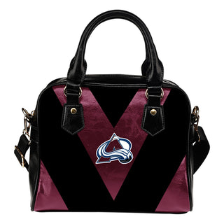 Triangle Double Separate Colour Colorado Avalanche Shoulder Handbags