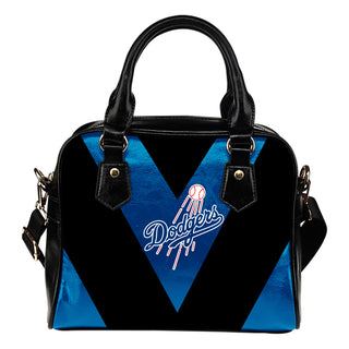 Triangle Double Separate Colour Los Angeles Dodgers Shoulder Handbags