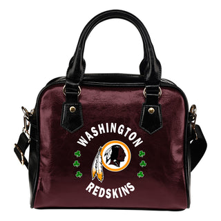 Central Beautiful Logo Circle Lucky Leaf Washington Redskins Shoulder Handbags