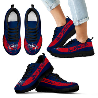 Single Line Logo Columbus Blue Jackets Sneakers