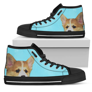 Look At Me Corgi High Top Shoes