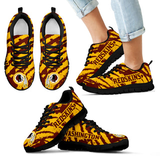 Stripes Pattern Print Washington Redskins Sneakers V3