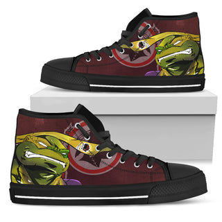 Turtle Washington Redskins Ninja High Top Shoes