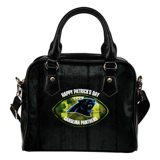 Retro Scene Lovely Shining Patrick's Day Carolina Panthers Shoulder Handbags