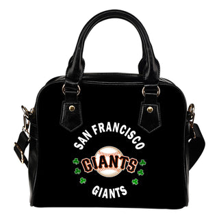 Central Beautiful Logo Circle Lucky Leaf San Francisco Giants Shoulder Handbags