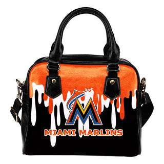 Color Leak Down Colorful Miami Marlins Shoulder Handbags