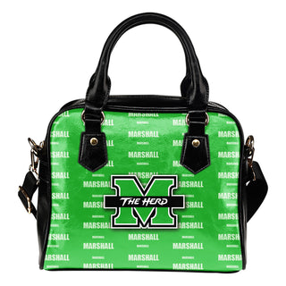 Nice Little Logo Marshall Thundering Herd Shoulder Handbags