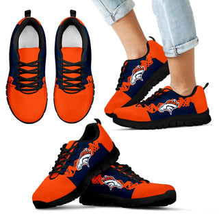 Doodle Line Amazing Denver Broncos Sneakers V1