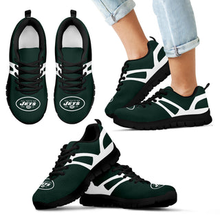 Line Amazing Bottom New York Jets Sneakers
