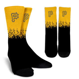 Exquisite Fabulous Pattern Little Pieces Pittsburgh Pirates Crew Socks