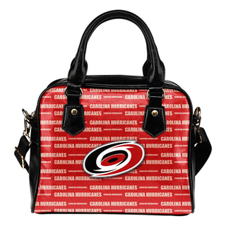 Nice Little Logo Carolina Hurricanes Shoulder Handbags