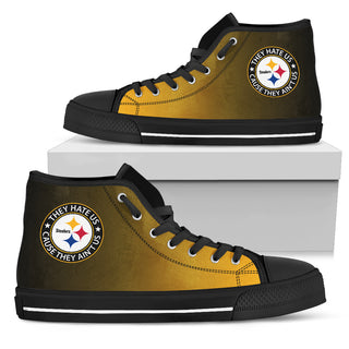 They Hate Us Cause They Ain't Us Pittsburgh Steelers High Top Shoes