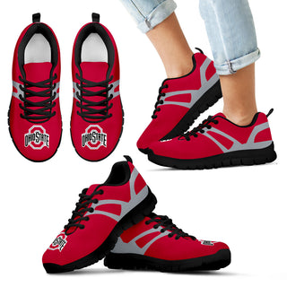 Line Amazing Bottom Ohio State Buckeyes Sneakers