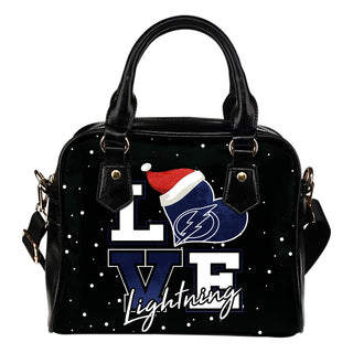 Love Word Christmas Sweet Tampa Bay Lightning Shoulder Handbags