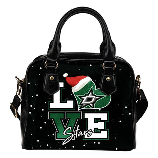 Love Word Christmas Sweet Dallas Stars Shoulder Handbags
