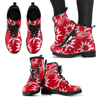 Dizzy Motion Amazing Designs Logo Detroit Red Wings Boots