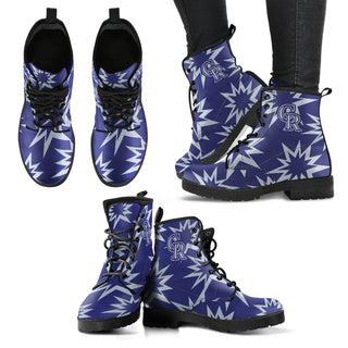 Dizzy Motion Amazing Designs Logo Colorado Rockies Boots