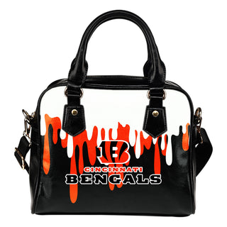 Color Leak Down Colorful Cincinnati Bengals Shoulder Handbags