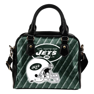 Couple Helmet Enchanting Logo New York Jets Shoulder Handbags