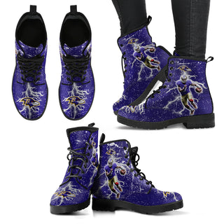 Player Running Inspring Fast Baltimore Ravens Boots