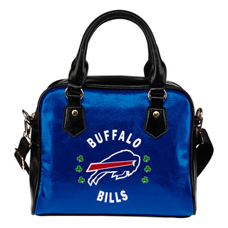 Central Beautiful Logo Circle Lucky Leaf Buffalo Bills Shoulder Handbags