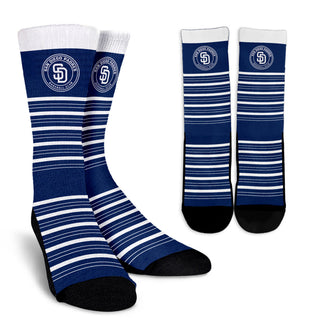 Amazing Circle Charming San Diego Padres Crew Socks