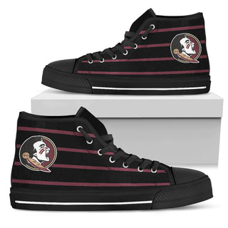 Edge Straight Perfect Circle Florida State Seminoles High Top Shoes