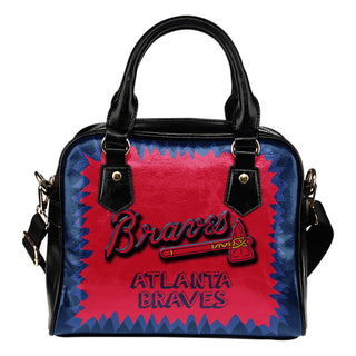 Jagged Saws Mouth Creepy Atlanta Braves Shoulder Handbags
